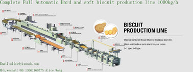 500kg/H Capacity Electric Biscuit Making Machine 480KW Power For Food Industry