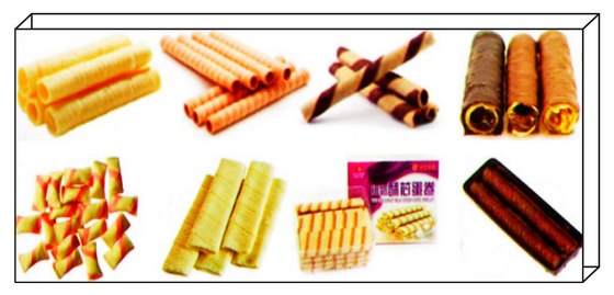 PD50 Two Color Wafer Stick/Egg Roll Production Line Machinery Two Color Wafer Stick/Egg Roll Processing Line Equipment